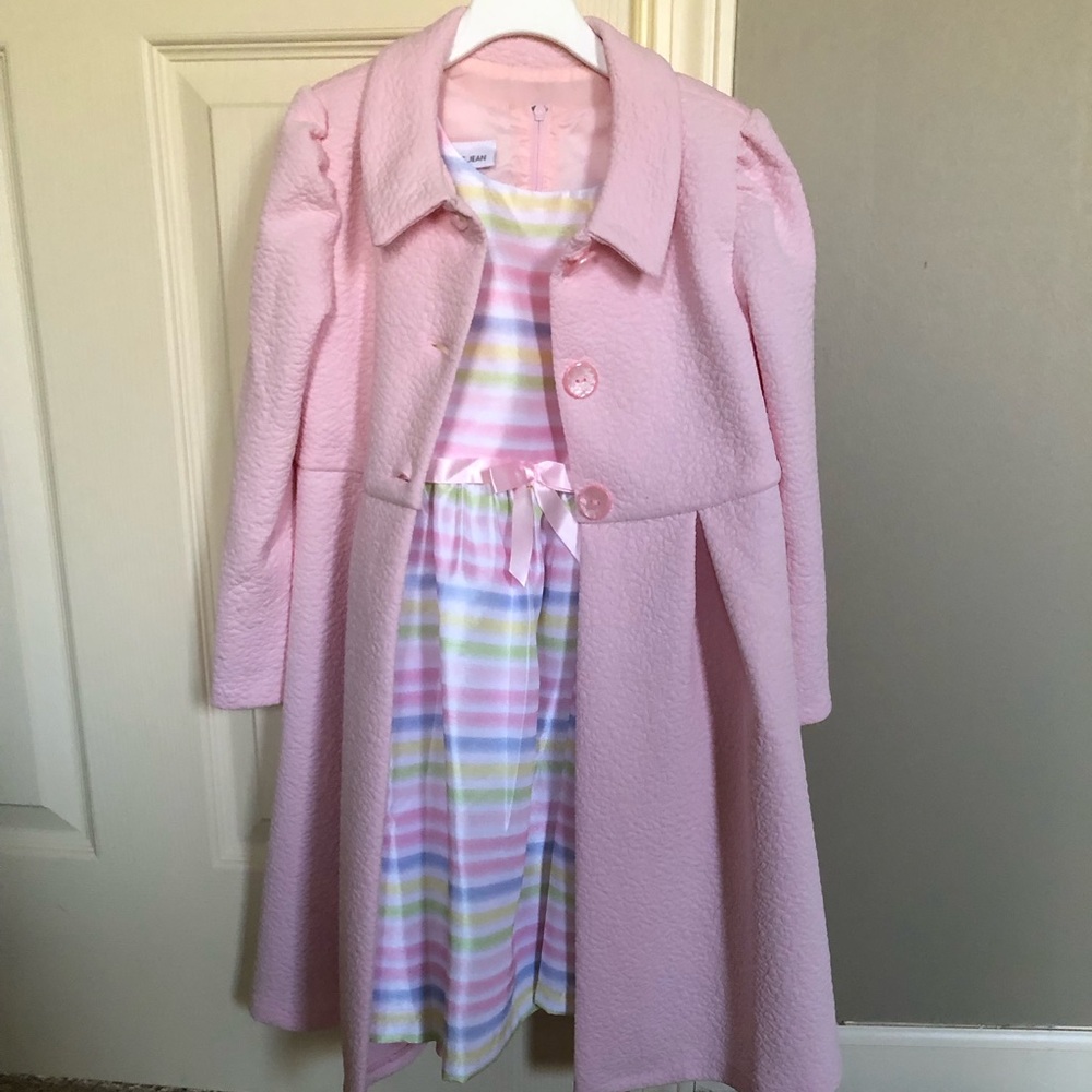 Girl’s Lightweight Spring Dress & Coat Set